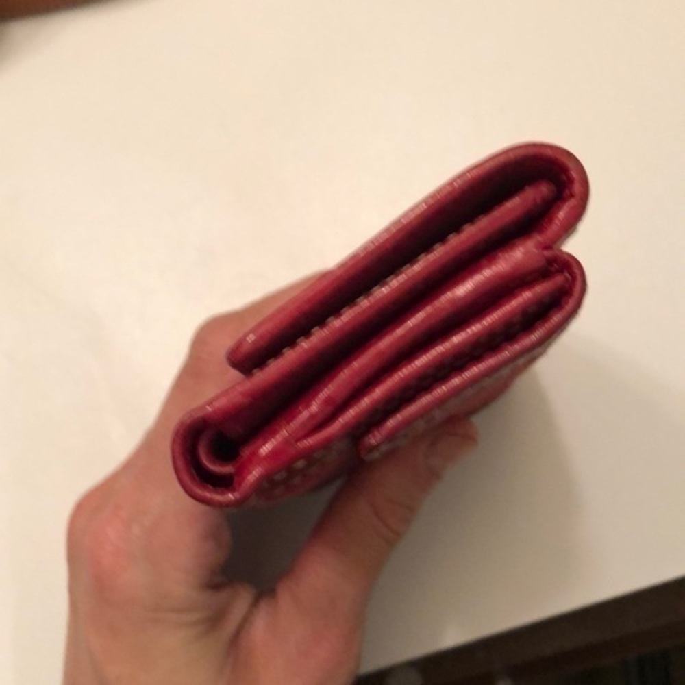 Coach vintage y2k rare Signature red compact mini wallet - Picture 12 of 13